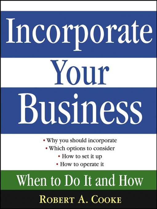 Cover image for Incorporate Your Business